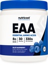 אבקת מזון EAA 30 משרתות (כחול פטל) - Essential Amino Acids - non-GMO, Gluten Free, Vegetarian Friendly