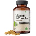 Futurebiotics ויטמין B Complex עם ויטמין C תומך בייצור אנרגיה, מערכת העצבים ותמיכה - non-GMO, 200 קפסולות צמחוניות