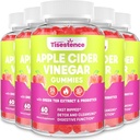 Mother Apple Cider Vinegarmies, Keto ACV Gummies 2000MG - ניקוי ודיאטת Detox, Max Power ACV Gummies עם תה ירוק, Raspberry, B12 ופרוביוטיקה עבור Metabolism & Digestive Health, Packs של 5