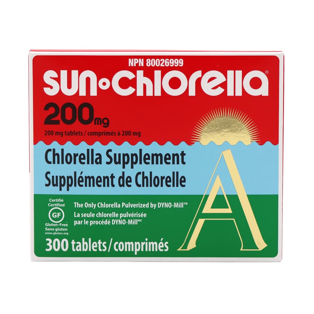 Sun Chlorella Eleuthero Nutritional Tablets, 200 מ"ג, 300 הרוזן