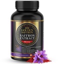 Golden Saffron Saffron לחלץ קפסולות - Premium Saffron תוספי - 88.50 מ"ג Pure Saffron Pills - Mood Support - תמיכה בעין - איזון רגשי, פוקוס ובריאות העין המיוצר בארה"ב - 60 קפסולות