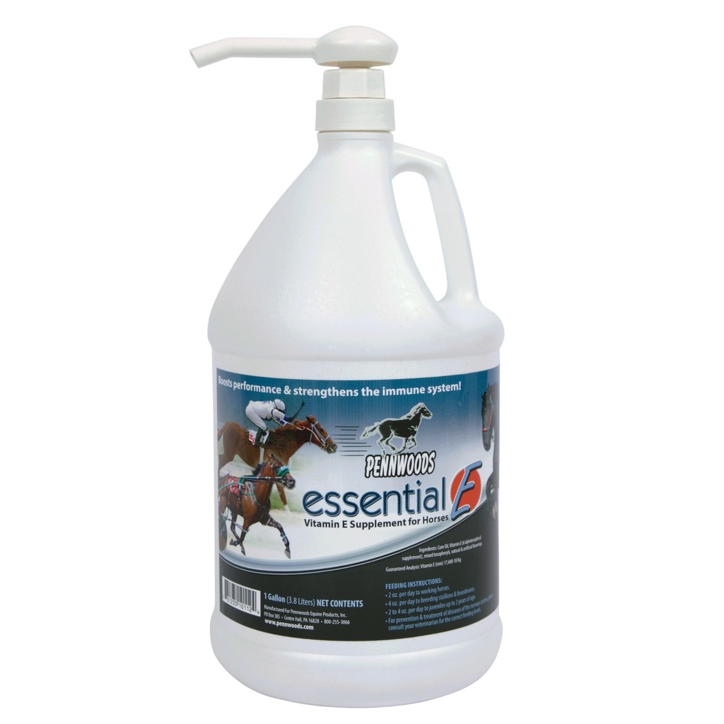 Pennwoods Essential E: Equine ויטמין E תוספת לבריאות הסוסים, ביצועים, התאוששות ותזונה - 1 Gallon