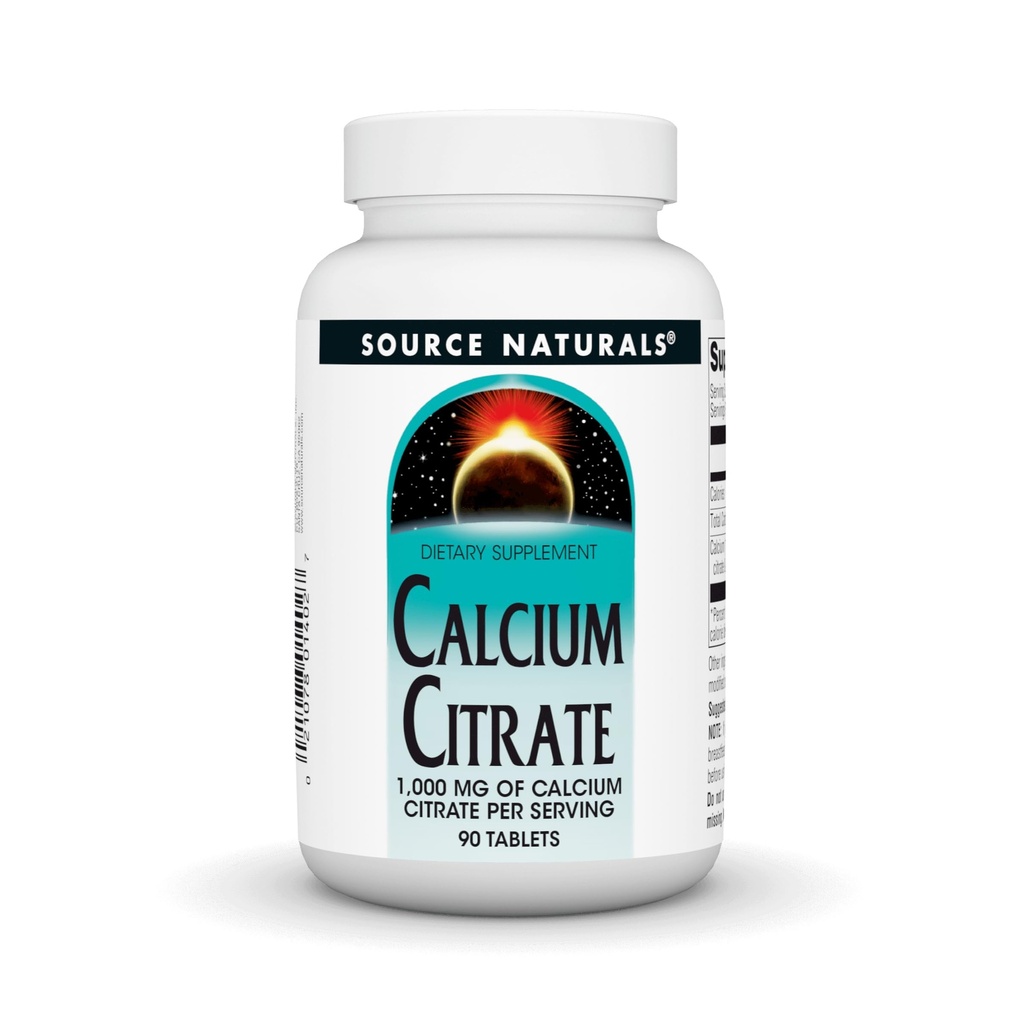 מקור: NATURALS Calcium Citrate 1,000 מ"ג של Calcium לשרת, 90 Count