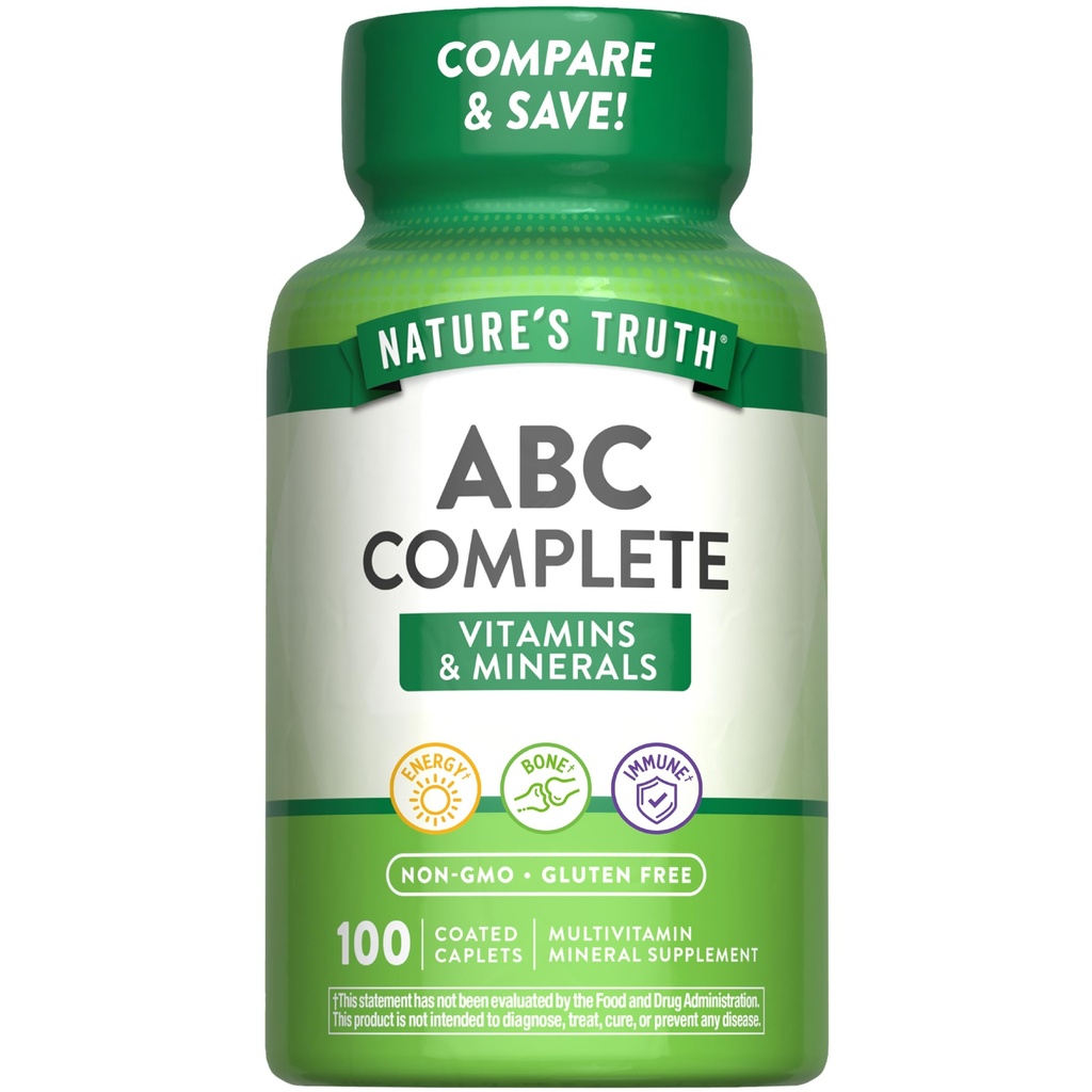 האמת של Nature's Truth Adult ABC Complete Multivitamin for Men and Women