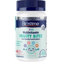 Biostime Kids Multivitamin Gummies with Probiotics & 11 Essential ויטמינים (Ages) | Multivitamin for Kids | No added Sugar Fruity Bites | Free from Top 9 Allergens | 50 Count