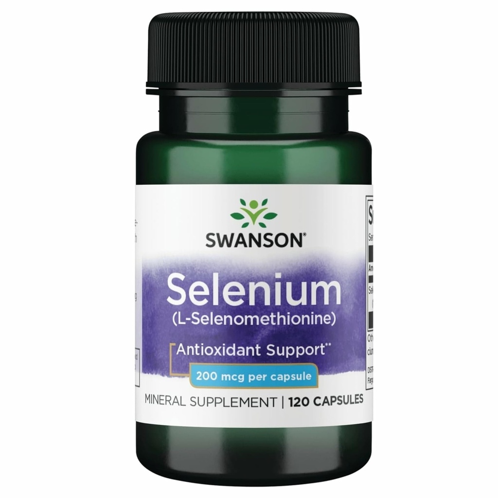 Swanson Smsc Selenium 200 mcg 120 קפסולות