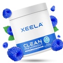 אבקת XEELA טרום עבודהout - נקי ו Tested - Jitter, Safe, and Natural - להגביר את האנרגיה התרמיונית, פוקוס, אנדורנס W / Creatine, אורגני Caffeine, ו Plant Based Citrulline (כחול פטל)