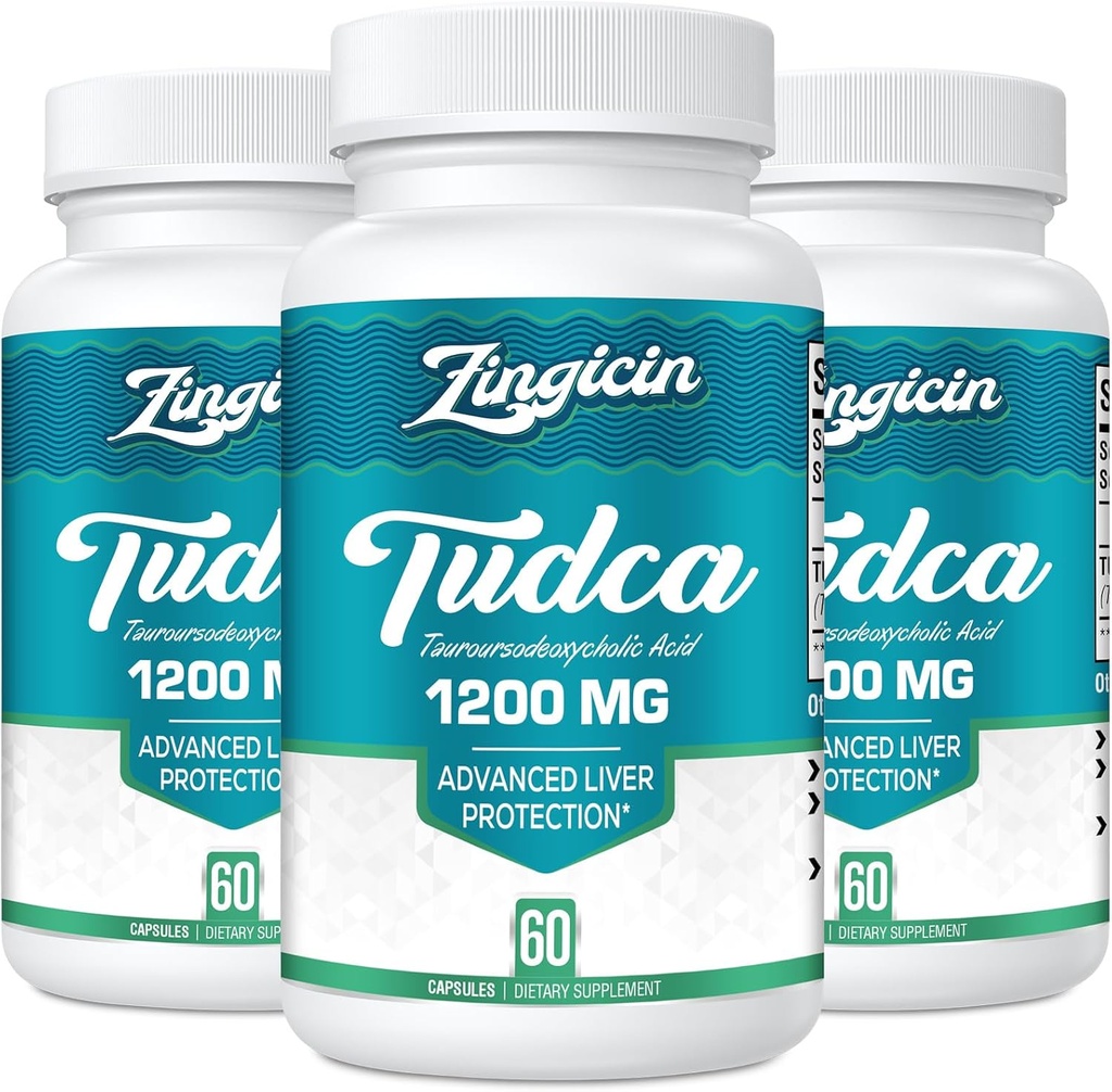 TUDCA תוסף 1200 מ"ג - 180 קפסולות Veggie, Powerful TUDCA Bile מלח תוספי מזון עבור Liver, Digestion