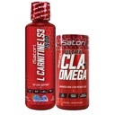 iSatori L-Carnitine LS3 Blue Raspberry 1500 מ"ג (32 משרתים) Ultra CLA (90 Softgels), נוזל L-Carnitine עם Acetyl, אומגה 3 6 9 שמן ספפיפי