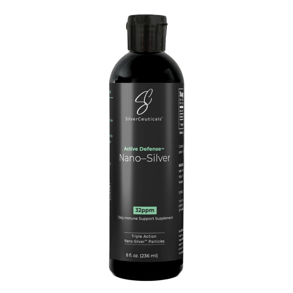 Colloidal Silver w / Nano טכנולוגיה - 32ppm 8oz - 8X יעיל יותר - תמיכה טבעית - להציל את ימי מחלה - ימי 5 & Up - Outperforms גבוה PPM Silvers - No Taste & Smell - 3rd Party Tested