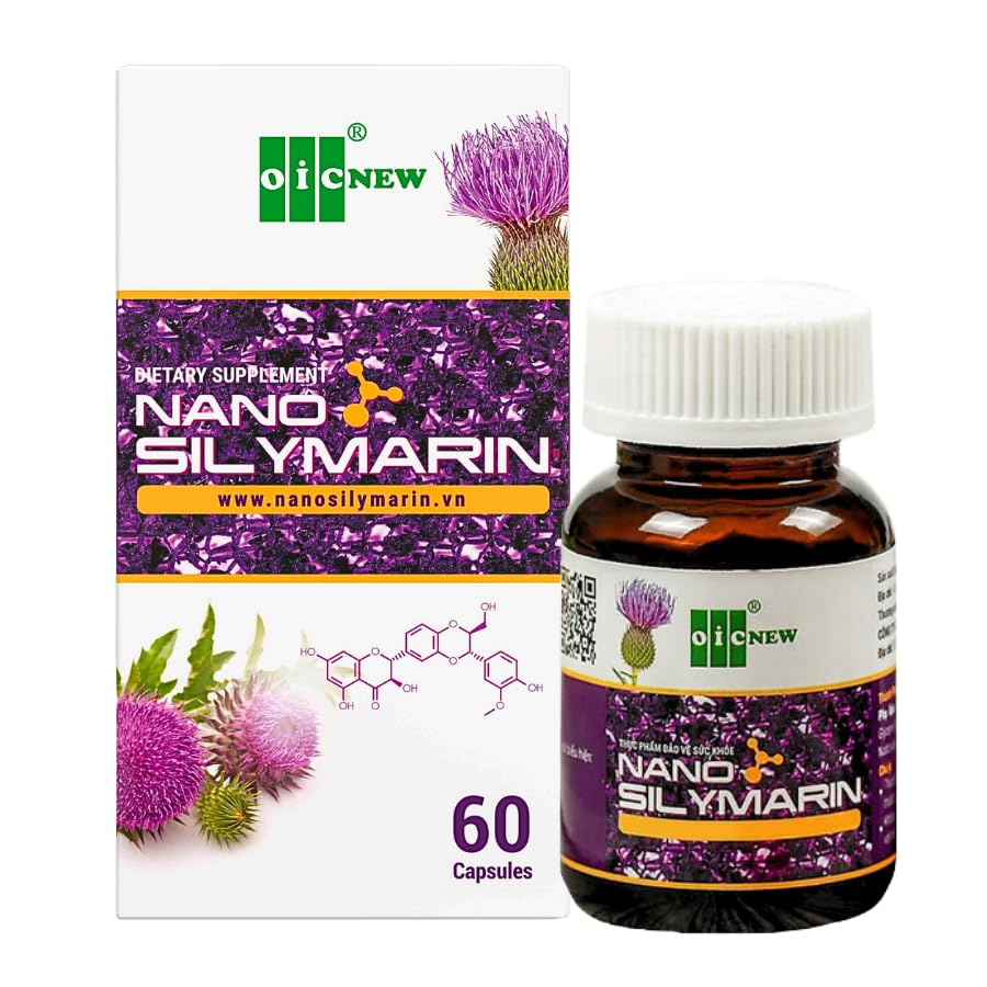 Nano Silymarin - 60 קפסולות - Liver Health Support ו-Stbilize Liver Cell - ננו טכנולוגיה מגבירה את Absorption עד 99.9%