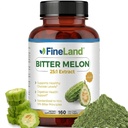FineLand Bitter Melon 25:1 לחלץ 12,500 מ"ג כוח, 10% עקרונות bitter, 160 קפסולות טבעוניות, תמיכה בריאות עיכול, סטנדרטית ו ריכוז 25X, Non-GMO מיוצר בארה"ב