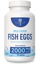 Wild Catch Fish Eggs 2,000 מ"ג - אומגה 3 תוספת לעיניים, בריאות המוח, תומך אי-אמון, עצמות ושיניים, תמיכה Mood עם אומגה 3-6-9 קפסולות ביצים