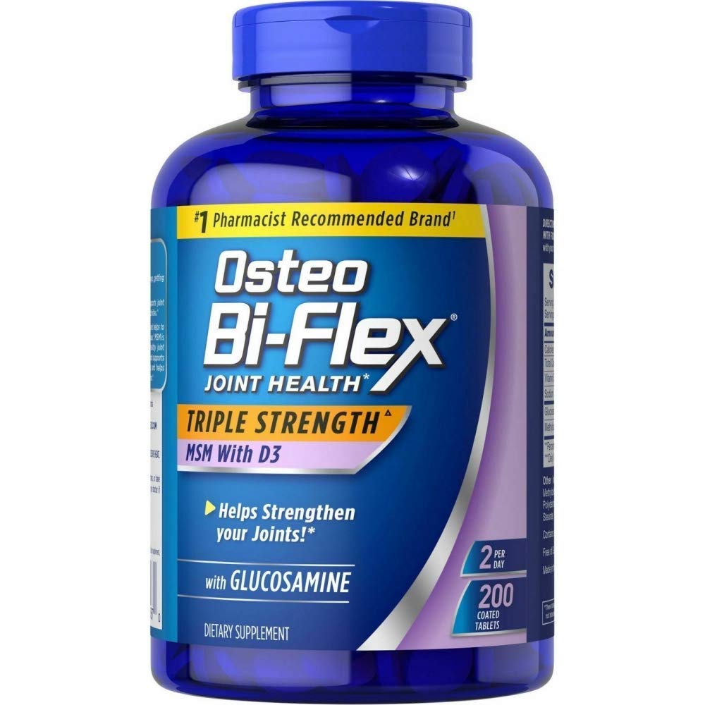 Osteo Bi Flex תוסף Glucosmine 1500 Mg ויטמין D 1000IU (200Count), 200Count 1 Pack