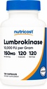 מזון זול Lumbrokinase קפסולות 150 מ"ג (120 קפסולות) - Gluten-Free, טבעוני, GMO-Free