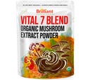 Ellie's Best 7 Mushroom אבקת לחלץ תערובת אורגנית - Reishi, Lion's Mane, Chaga, טורקיה Tail, Cordyceps, Maitake & Shiitake - Double Extracted - Pure No Fillers - 8oz / 228 1 ליטרים ...