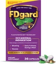 FDgard Gut Health Supplement, Indigestion, Nausea & Bloating, Upset Stomach, 36 קפסולות