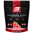 תוספי גרניט The Meadows Whey חלבון Isolate אבקת חלבון עבור שריר Lean עם 150 קלוריות, 2g סיבים, 1g סוכר (30 משרתים), Fresh Strawberry Flavor