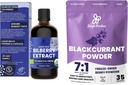 אבקת ג'ונגל Wild Bilberry Extract for EyesA אורגני 3.4oz Blackcurrant אבקת Bundle Freeze Dried Black Currant לחלץ Smoothiesies