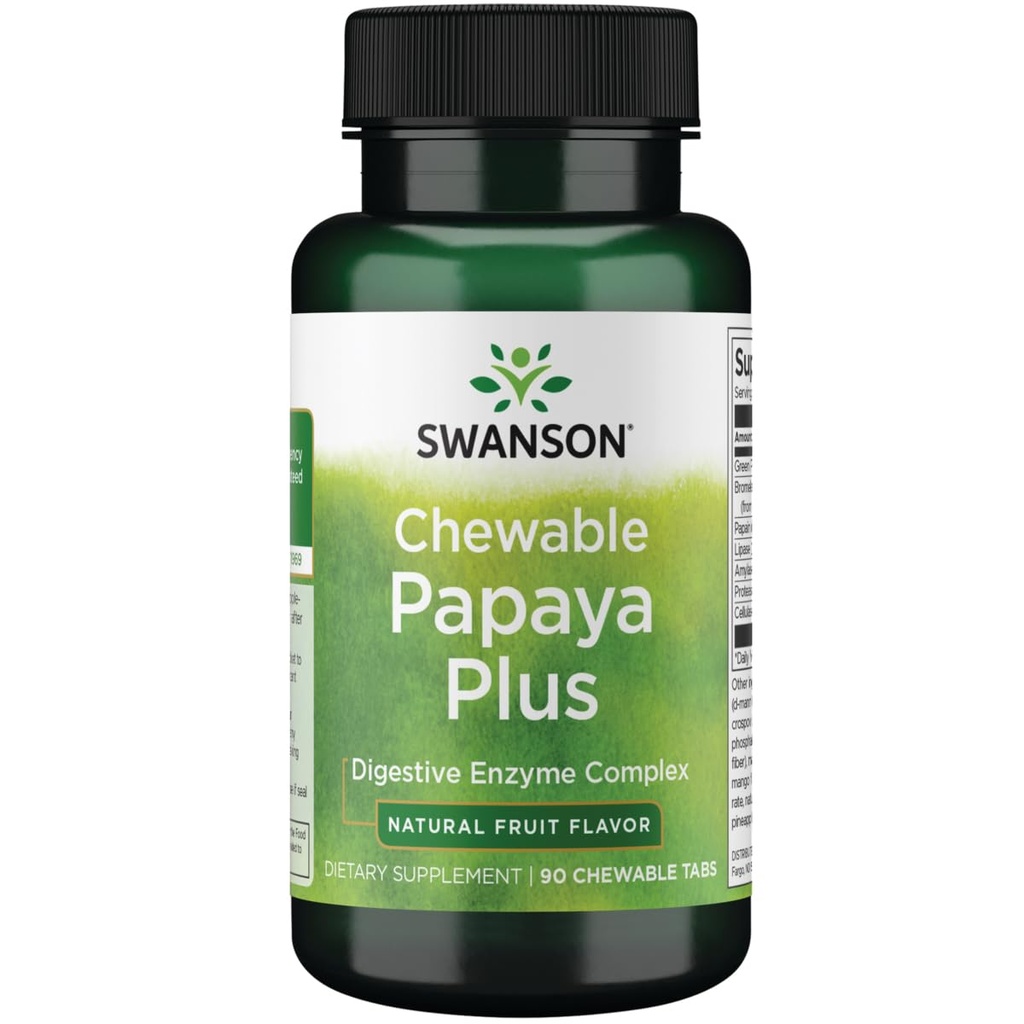 שם הסרטון: Swanson Chewable Papaya Plus 90 Chwbls Enzyme