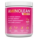 RSP NUTRITION AminoLean Pre Workout, אנרגיה נקייה עם No Jitters, Tingles או Crash, טבעוני ידידותי עם תוספת ביוטין לשיער, עור, ציפורניים, ברי אלקסייר, 30 משרתים