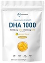 אומגה 3 שמן דגים DHA תוספת 1000 מ"ג עם EPA 500 מ"ג, 200 Softgels - Lemon Flavored, Burpless (Enteric Coated)