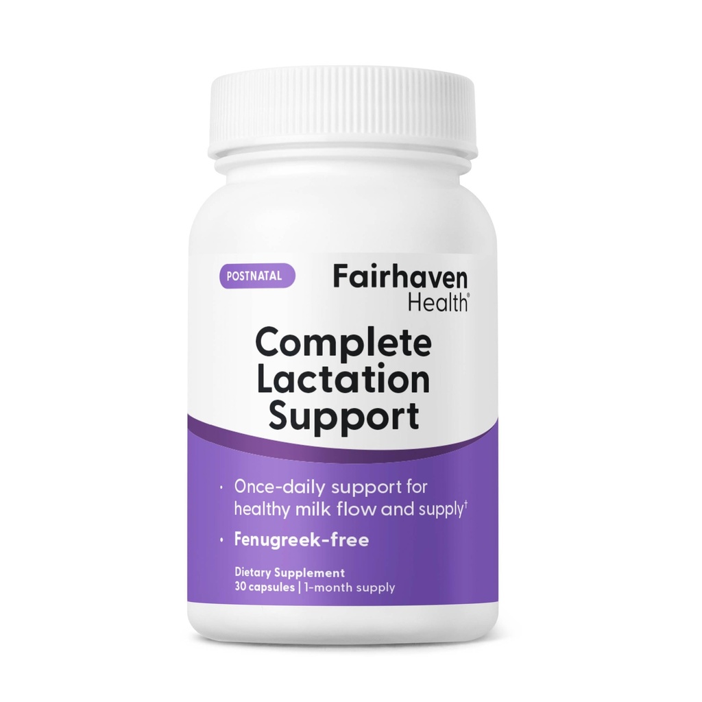 Proven Health Complete Lactation תמיכה | תוספי Lactation כדי להגדיל את ייצור חלב השד | שיפור הנקה נוחות* | תוספי הנקה טבעונית | Gluten Free | 30 קפסולות