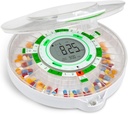 Live Fine 28-Day Automatic Pill Dispenser עם LCD Display, Key Lock, Sound & Light for Prescriptions, תרופות, ויטמינים, תוספים ועוד