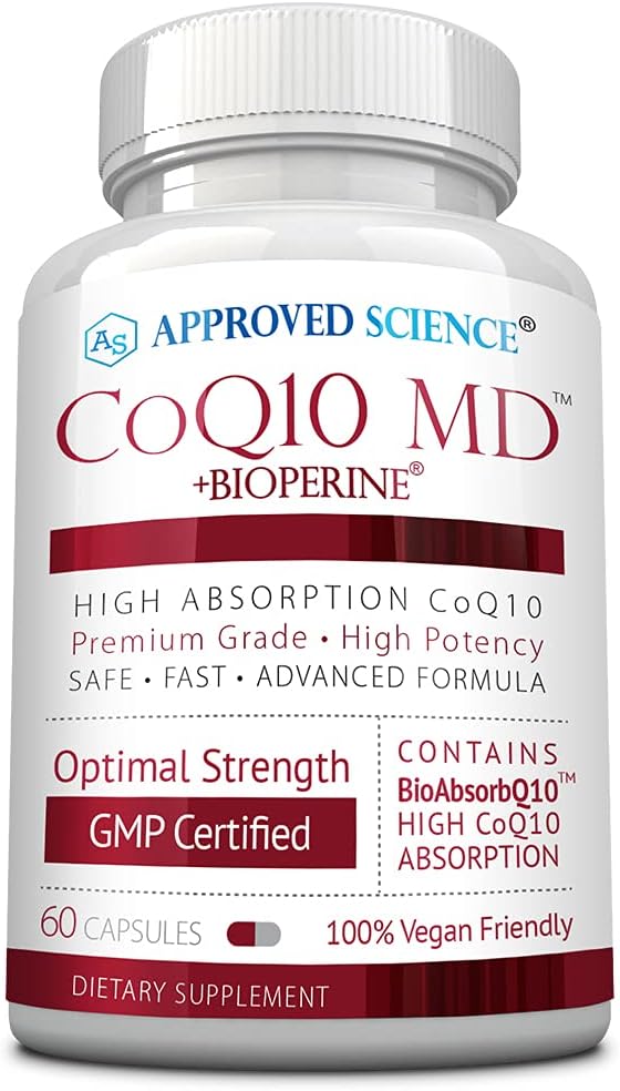 מוסמך מדע ® CoQ10 MD - תוספת כוח 300 מ"ג טהור CoQ10 עם bioPerine® עבור Faster Absorption - תמיכה אופטימאלית - 60 קפסולות טבעוניות