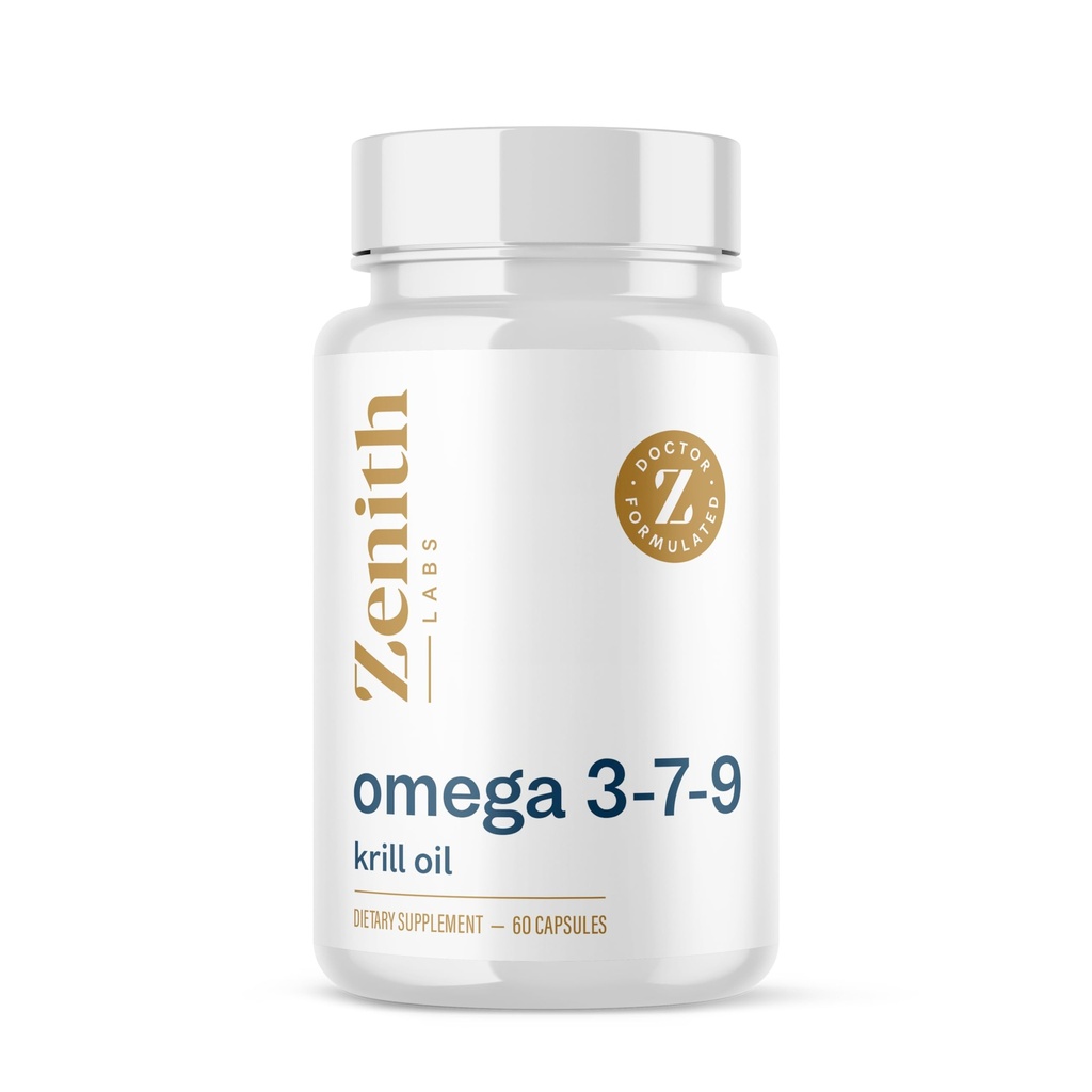 Zenith Labs אומגה 379 עם קריל - משלבים EPA, DHA, אומגה 7 ואומגה-9 - כולל שמן קריל עבור מקס Absorption