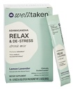 Ashwagandha להירגע & De-Stress אבקת - לימון Lavender 14ct Box - 600mg Ashwagandha, 200 מ"ג L-theanine, בזיליקת קודש - תומך מתח, מרגיעה - טבעוני, לא תוספת סוכר - 14 משרתים