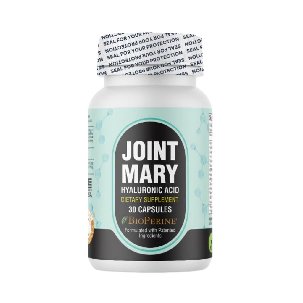 תוסף Hyaluronic Acid - תמיכה משותפת מתקדמת עם hydrolyzed Collagen, Turmeric, Glucosamine, MSM, ויטמין C - 30 קפסולות