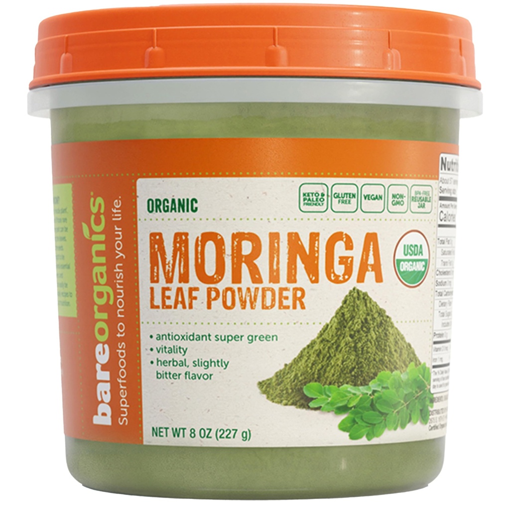 מעכבים מורינגה Leaf Superfood, אורגני, טבעוני תוספת, 8 Ounces