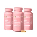 HAIRtamin MOM טבעוני Prenatal & Postnatal Multivitamin קפסולות ווויטמינים שיער, Postpartum, הנקה, ציפורי שיער, ויטמין עור לנשים עם ביוטין, Zinc, ברזל (3-Pack)
