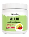 NaturalSlim Magicmag Pure Magnesium Citrate אבקת מתח, Constipation, שריר, בריאות לב ותמיכה בשינה | Raspberry Magnesium תוסף - 8oz Drink Mix (Solo)