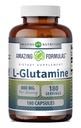 פורמולה מדהימה L-Glutamine Amino Acid תוסף | 800 Mg Per Serve | 180 קפסולות | Non-GMO | Gluten Free | Made in USA