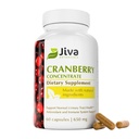 Jiva הבוטנים Concentrated Cranberry תוסף - 650 מ"ג אבקת קריין גלולות לנשים - רגישות גבוהה לבריאות רגילה Urinary Tract - 60 קפסולות (Pack of 1)