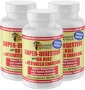 Sunshine Naturals Super Digest Ox Bile & מופעל Charcoal עבור תמיכה מזיקה, Bloating Relief, Gut ניקויse, Absorption תזונתית, ו- Total Wellness. 100 טבליות חבילה של 3