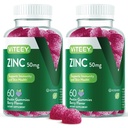 VITEEY Zinc Gummies for Men and Women - Zinc Supplements 50mg - Immune Boost & Skin Health - טבעוני, Gluten Free - 120 Count