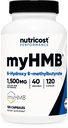 חומרים מזינים MyHMB כמוסות 1,500MG Calcium HMB Per משרת, 120 קפסולות, 40 משרתים - קו ביצועים, Calcium B-Hydroxy B-Methylbutyrate Monohydrate Monohydrate