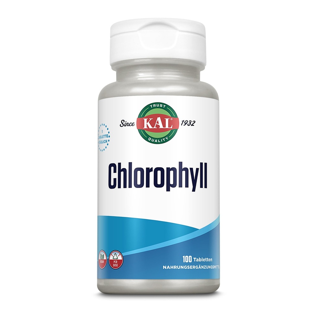 KAL Chlorophyll Tablet, 20 מ"ג, 100 Count