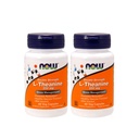Now Foods L-theanine 200 מ"ג, 60 קפסולת ירקות (2 Pack)