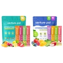 Venture Pal Sugar Free Electrolyte אבקת Packets - נוזל יומי הרביעי לשתות לערבב עבור הידרה מהירה & Party Recovery | 5 ויטמינים ו 7 אלקטרוליטים