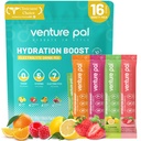Venture Pal Sugar Free Electrolyte אבקת Packets - נוזל יומי הרביעי לשתות לערבב עבור הידרה מהירה & Party Recovery | 5 ויטמינים ו 7 אלקטרוליטים
