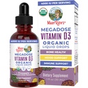 ויטמין D3 נוזל טיפות | Megadose 4000 IU | USDA אורגני נוזל D Spray for Adults & Kids