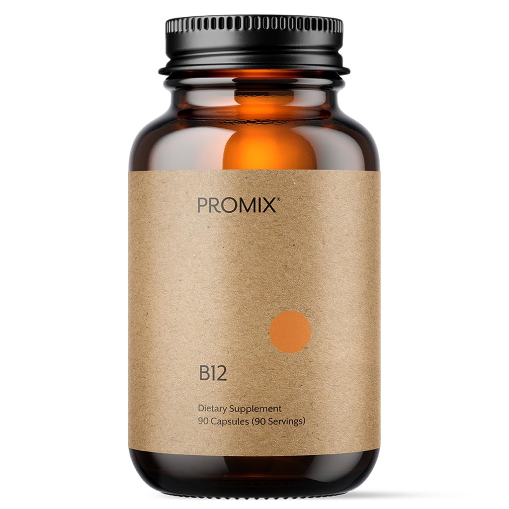Promix Nutrition ויטמין B12 תוסף - 1000mcg כמו Methyhydrobalamin - Gut Friendly - 90 ספירה