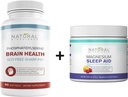 מדעי הטבע Soy-Free Phosphatidylserine 100mg & Magnesium Sleep אבקת תוסף Bundle - Ultimate Brain Health & מרגיע תמיכה