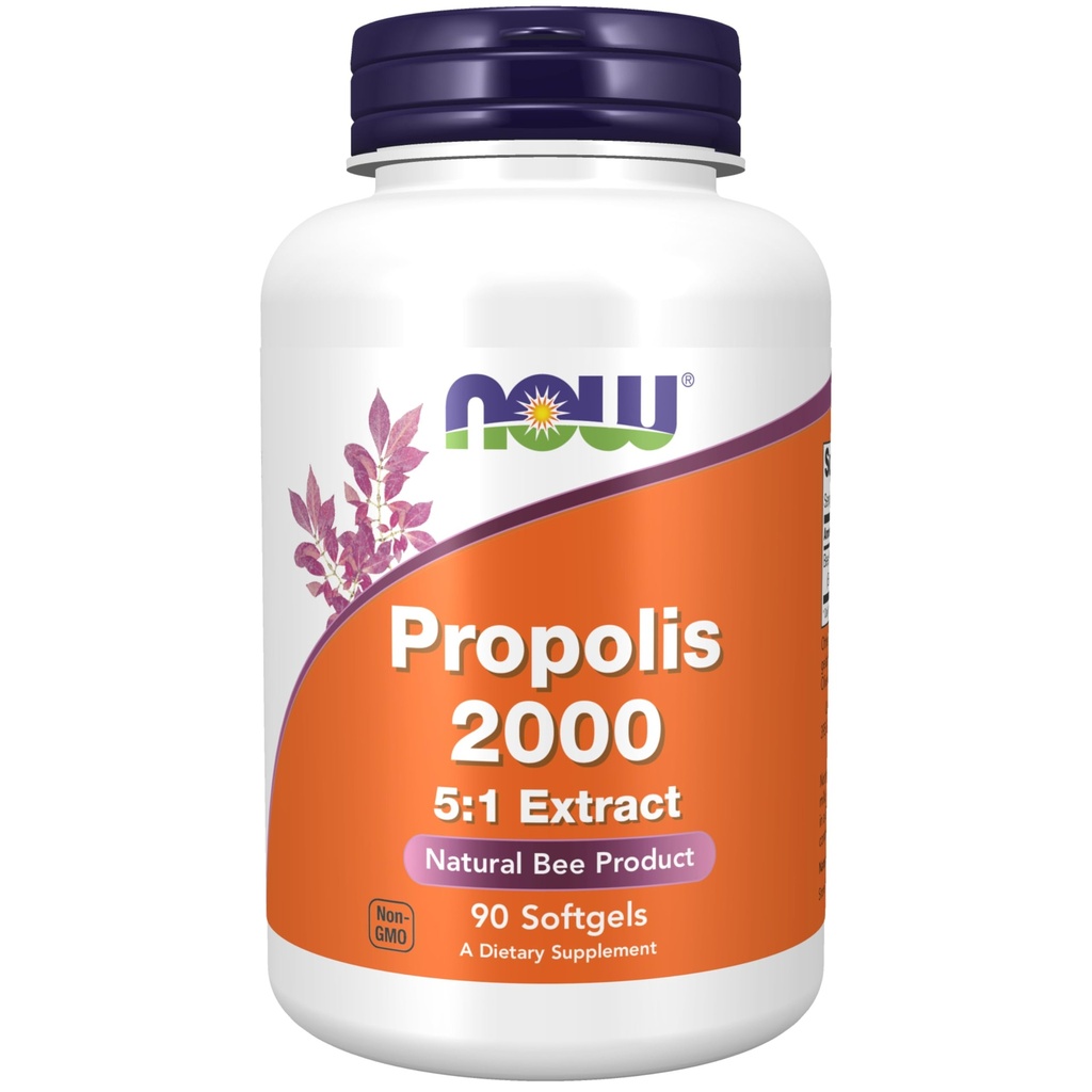 עכשיו תוספי מזון, Propolis 2,000 (Bee Propolis), 5:1 לחלץ, Natural Bee Product, 90 Softgels
