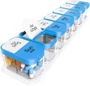 Odaro אקסטרה גדול כדור שבועי מארגנת 2 פעמים ביום, XL Pill Box 7 Day Am Pm, ג'מבו תרופות ארגן כדי להחזיק ויטמין ותוספים - כחול