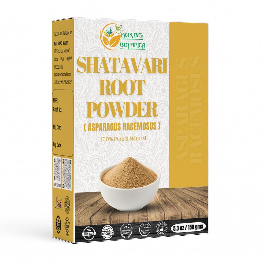 Herbs Robotics Shatavari אבקה טבעית Asparagus Racemosus for Lactation Breastfeeding Shatavri Satawar Kalpa India משפר את Lactation | Rejuvenates Stamina | 5.3 oz / 150 GMSwar Kalpa קלפ הודו משפרת את Lactation | Rejuvenates Stamina | 5.3 oz / 150 GMS GMSGMSR GMSR GMSR GMSwar Satawar Kalpa Kalpa Kalpa Kalpa